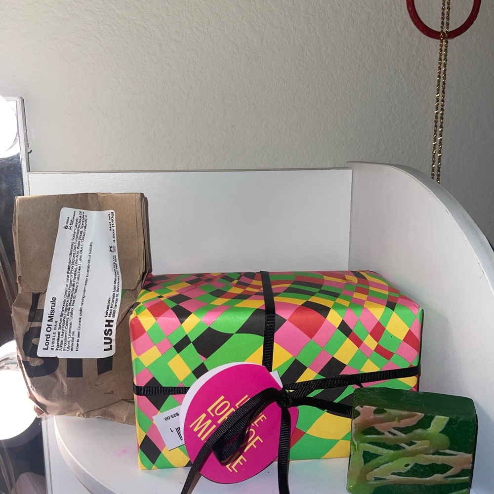 Lord if misrule gift set and bubble bar and bar soap